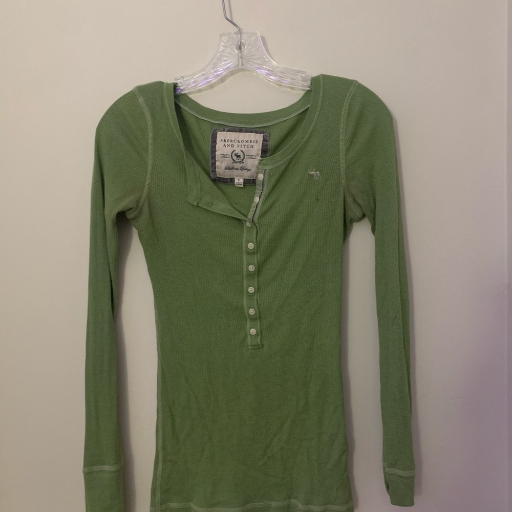 Abercrombie & Fitch Olive Green Top